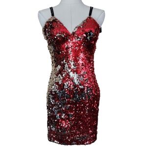 red sequin dress forever 21 Pink sequin dress FOREVER 21 L (12-14) New